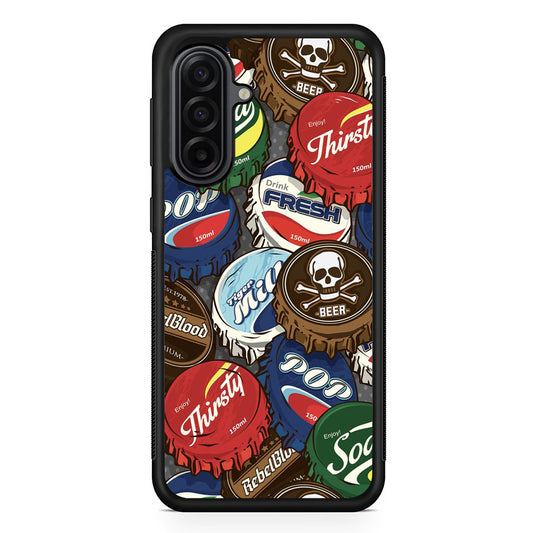 Bottle Cap Doodle Samsung Galaxy A17 Case | Durable Rubber Samsung Galaxy A17 Phone Case
