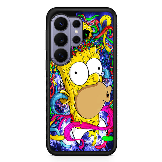 Simpson Homer Abstract Samsung Galaxy S26 Ultra Case | Protective Rubber Cover