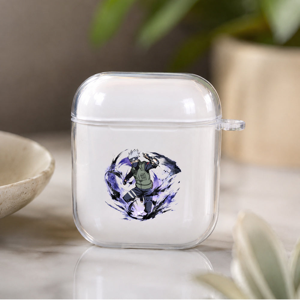 Kakashi Hatake Protective Clear Case Cover For Apple Airpods | Soft Silicone AirPods 1 / 2 Case | Protective Cover