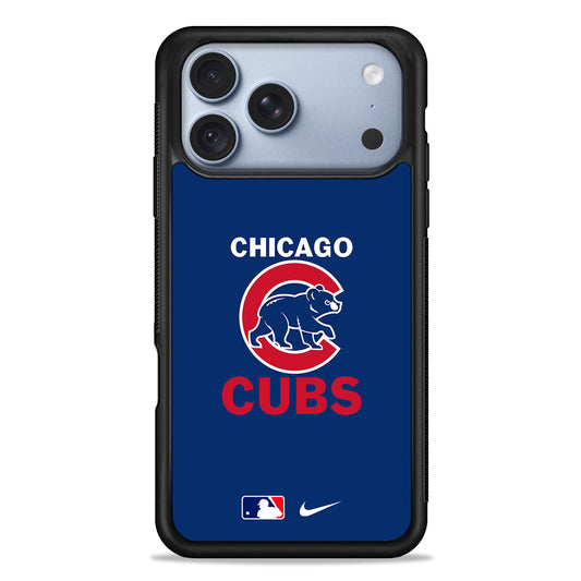 MLB Chicago Cubs Blue Nike iPhone 18 Pro Case - iPhone 18 Pro Silicone Case