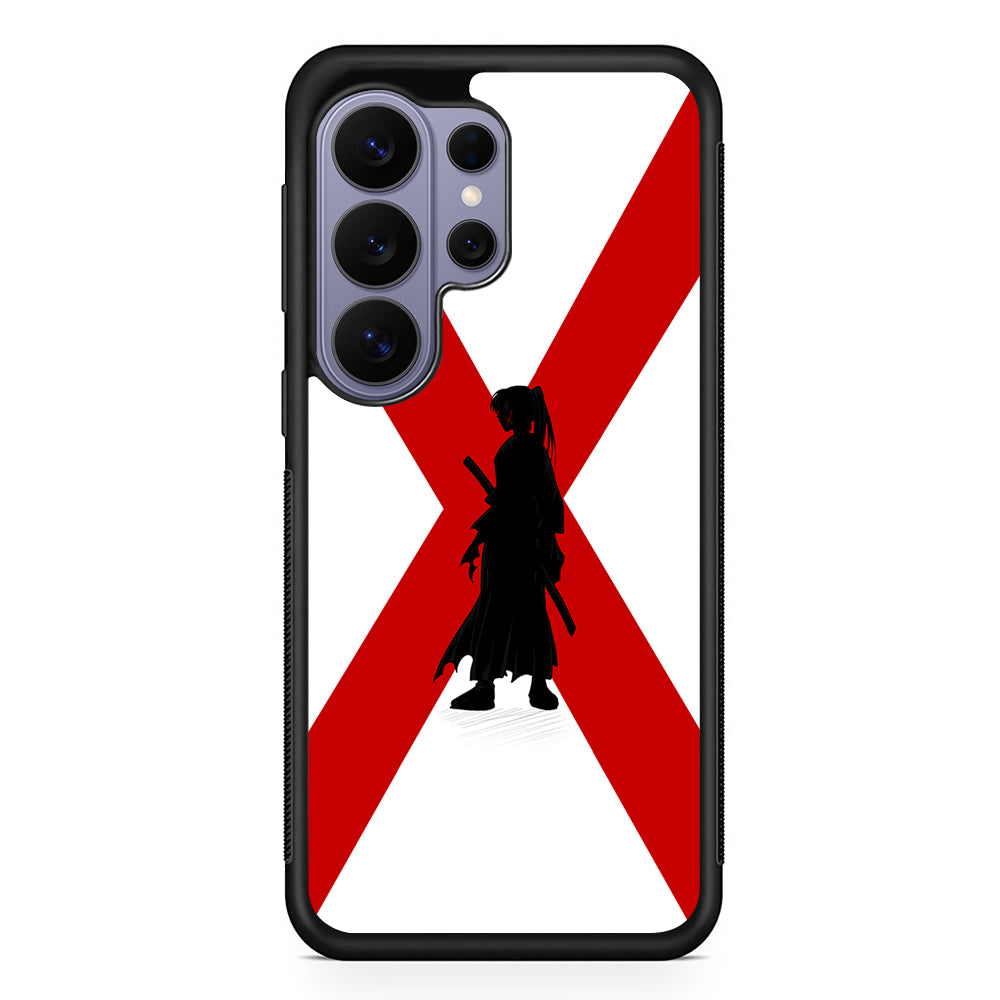 Samurai X Kenshin Silhouette Samsung Galaxy S26 Ultra Case | Protective Rubber Cover