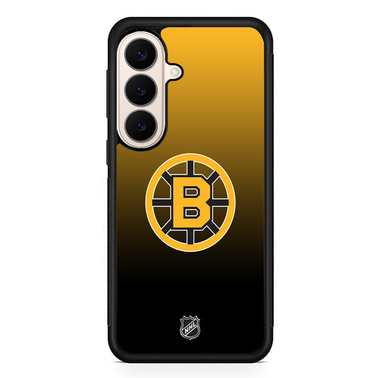 NHL Boston Bruins Gradient Samsung Galaxy S26 Case | Durable Protective Rubber Cover