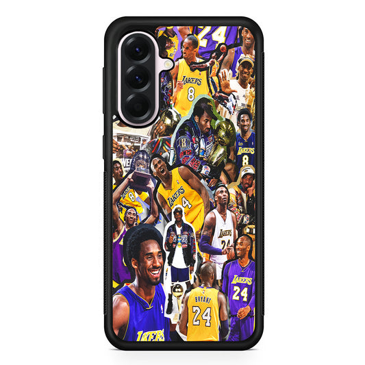 Kobe bryant lakers Collage Samsung Galaxy A56 Case | Samsung Galaxy A56 Protective Rubber Case