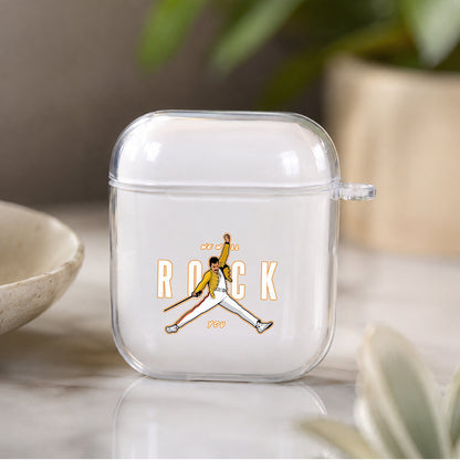 We Will Rock You Protective Clear Case Cover For Apple Airpods | Soft Silicone AirPods 1 / 2 Case | Protective Cover
