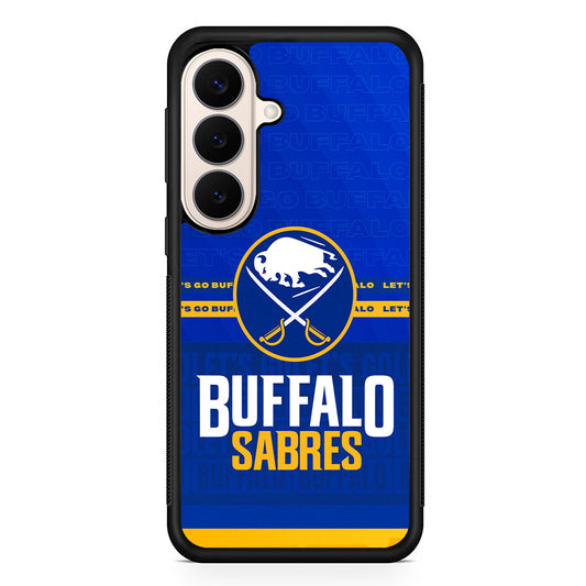 NHL Buffalo Sabres Blue Samsung Galaxy S26 Case | Durable Protective Rubber Cover