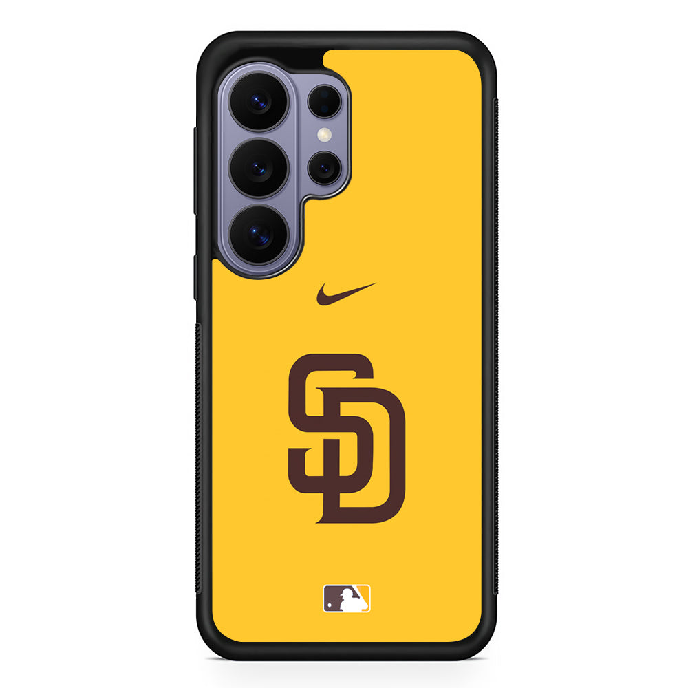 MLB San Diego Padres Yellow Nike Samsung Galaxy S26 Ultra Case | Slim Durable Protective Cover