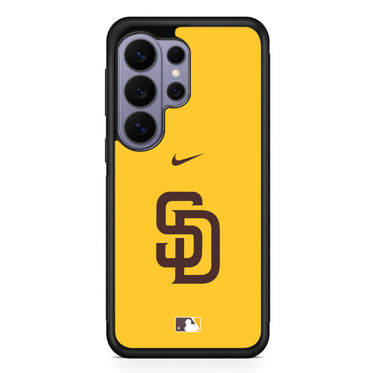 MLB San Diego Padres Yellow Nike Samsung Galaxy S26 Ultra Case | Slim Durable Protective Cover