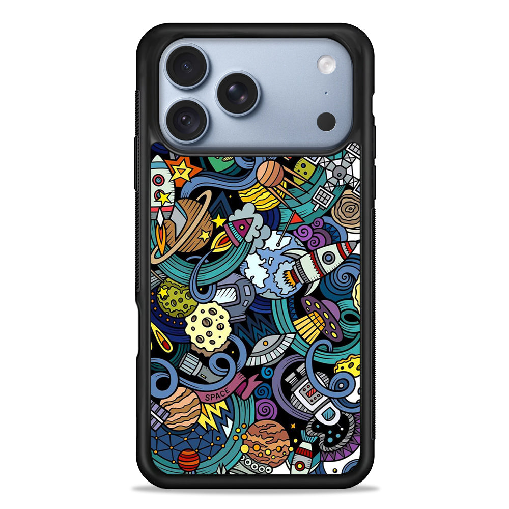 Doodle 002 iPhone 18 Pro Case - iPhone 18 Pro Silicone Case