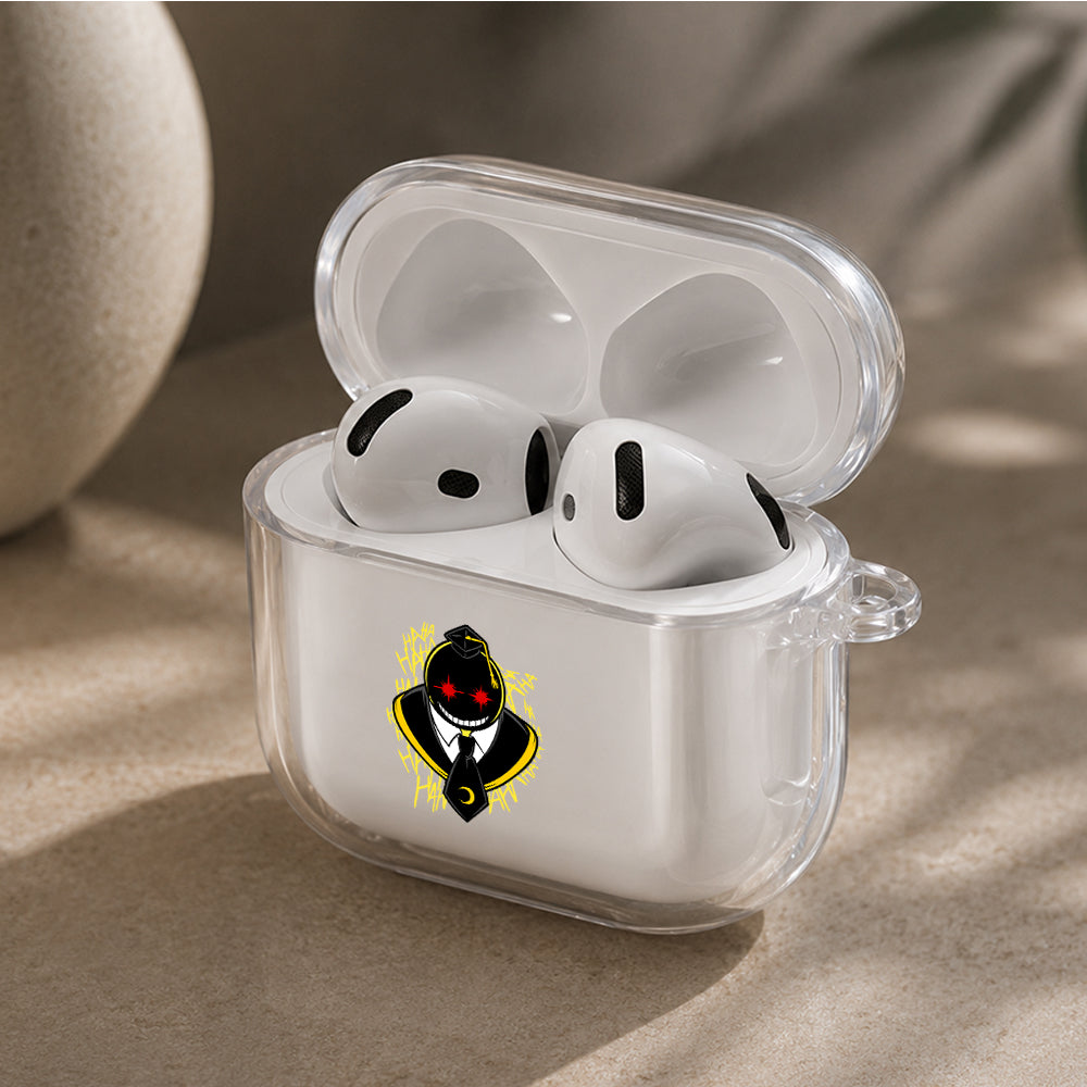 Assassination Classroom Koro Sensei Protective Apple Airpods 4 Clear Case - Durable Clear Protection