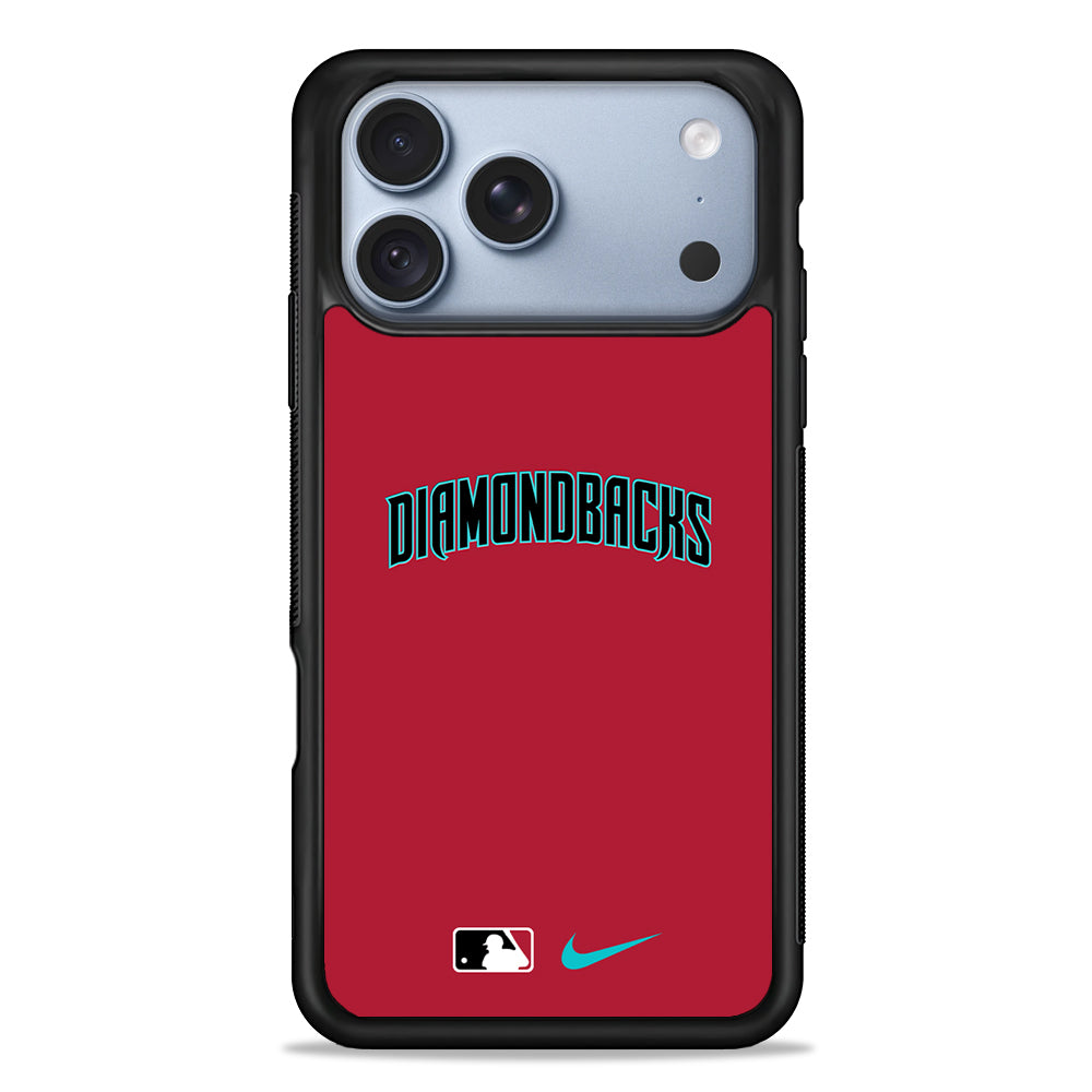 MLB Arizona Diamondbacks Red Nike iPhone 18 Pro Case - iPhone 18 Pro Silicone Case