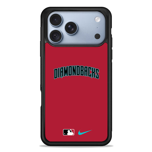 MLB Arizona Diamondbacks Red Nike iPhone 18 Pro Case - iPhone 18 Pro Silicone Case