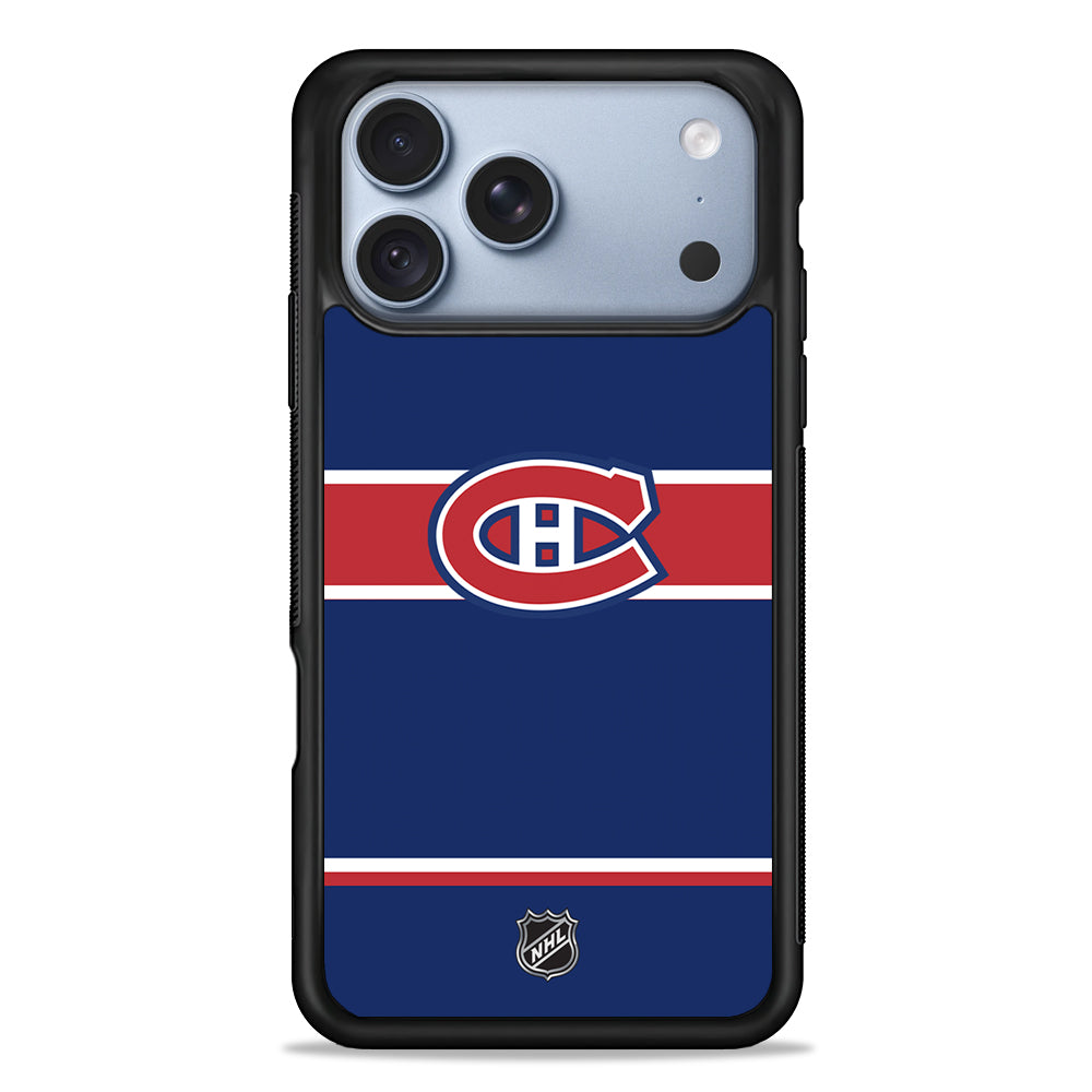 NHL Montréal Canadiens Navy iPhone 18 Pro Case - iPhone 18 Pro Silicone Case