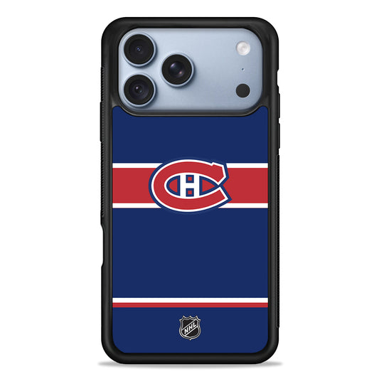 NHL Montréal Canadiens Navy iPhone 18 Pro Case - iPhone 18 Pro Silicone Case