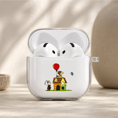 Snoopy Cosplay UP Protective Apple Airpods 4 Clear Case - Durable Clear Protection