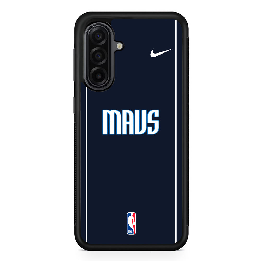 NBA Dallas Mavericks Navy Nike Samsung Galaxy A17 Case | Durable Rubber Samsung Galaxy A17 Phone Case