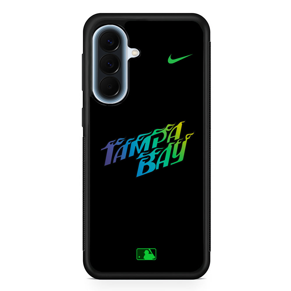 MLB Tampa Bay Rays Black Nike Samsung Galaxy A57 Case | Slim Samsung Galaxy A57 Protective Case