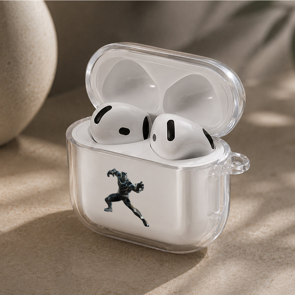 Black Panther Wakanda Forever Protective Apple Airpods 4 Clear Case - Durable Clear Protection
