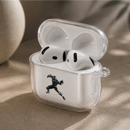 Black Panther Wakanda Forever Protective Apple Airpods 4 Clear Case - Durable Clear Protection