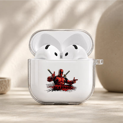 Deadpool Giving a Thumbs-Up Protective Apple Airpods 4 Clear Case - Durable Clear Protection