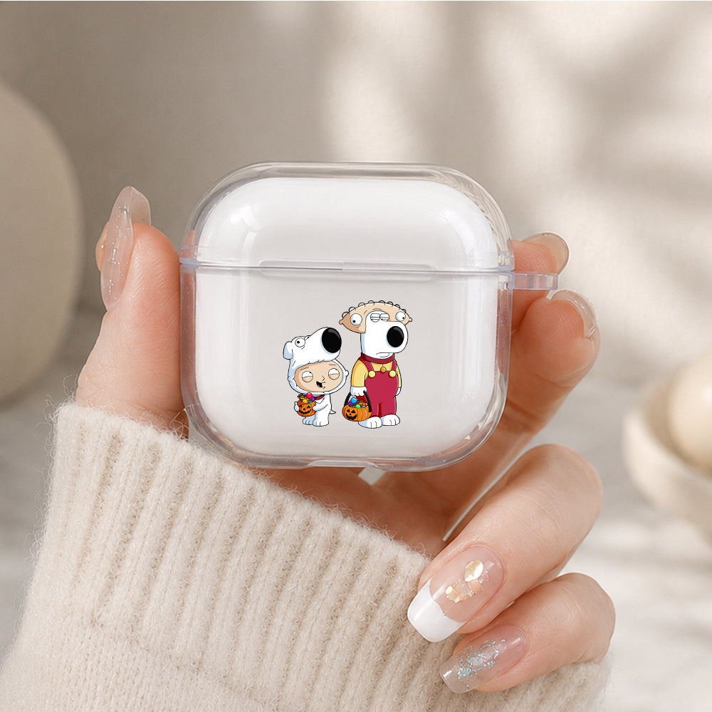 Family Guy Hallowen Costume Protective Apple Airpods 4 Clear Case - Durable Clear Protection
