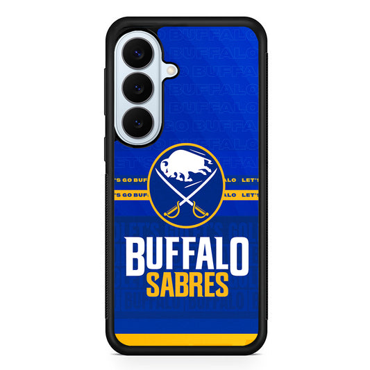 NHL Buffalo Sabres Blue Samsung Galaxy S26 Plus Case | Slim Protective Rubber Cover