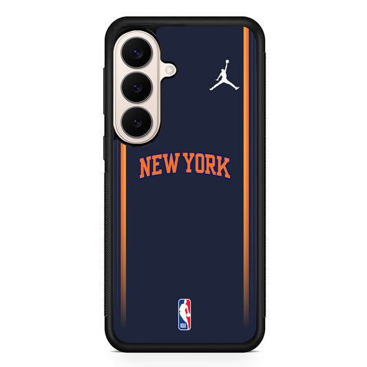 NBA New York Knicks Navy Jordan Samsung Galaxy S26 Case – Slim Protective Phone Cover