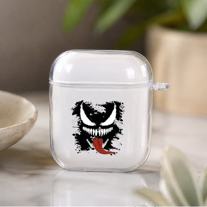 Venom Head Splash Slime Protective Clear Case Cover For Apple Airpods | Soft Silicone AirPods 1 / 2 Case | Protective Cover