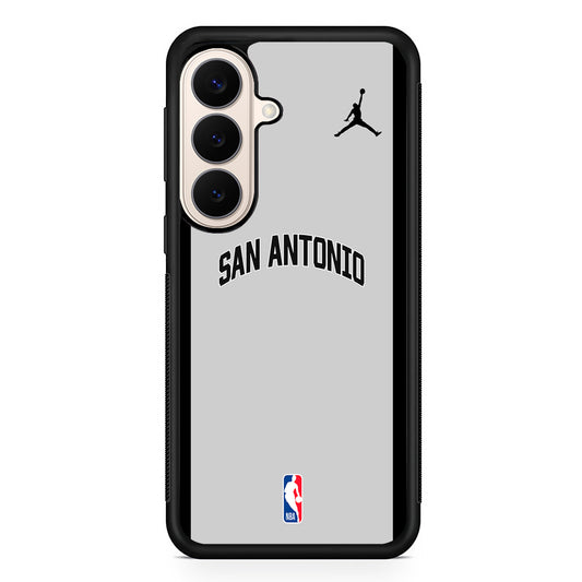 NBA San Antonio Spurs Gray Jordan Samsung Galaxy S26 Case – Slim Protective Phone Cover