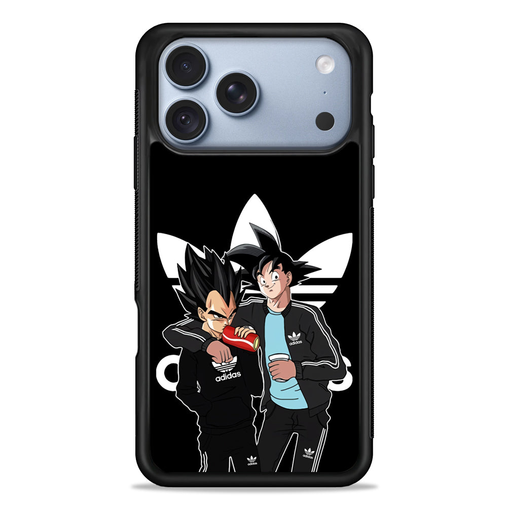 Adidas Goku and Vegeta iPhone 18 Pro Case - iPhone 18 Pro Silicone Case