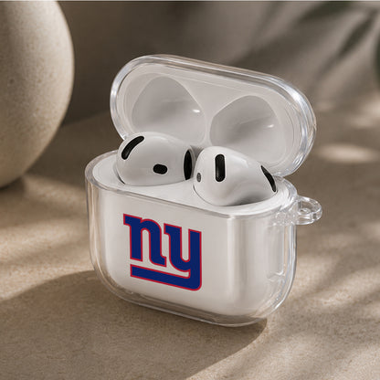 NFL New York Giants Logo Protective Apple Airpods 4 Clear Case - Durable Clear Protection
