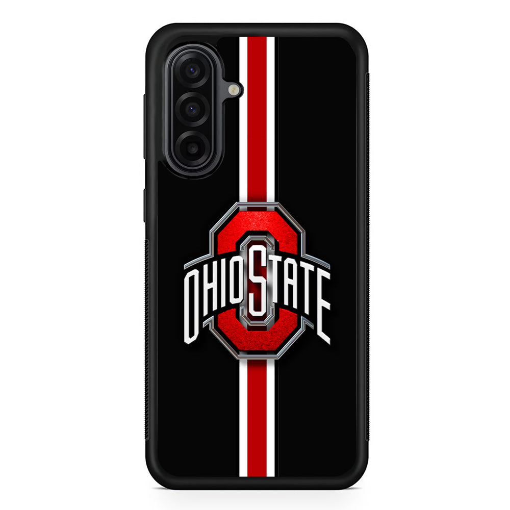 Ohio State White Red Line Samsung Galaxy A17 Case | Durable Rubber Samsung Galaxy A17 Phone Case