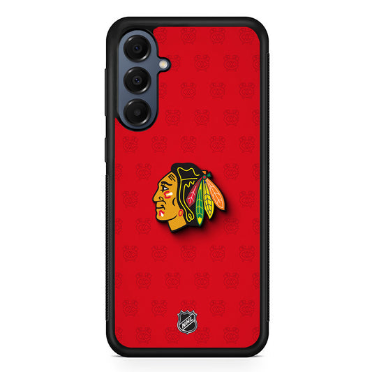 NHL Chicago Blackhawks Pattern Samsung Galaxy A16 Case | Slim Protective Cover for Samsung Galaxy A16