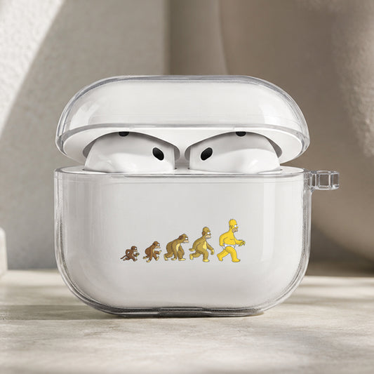The Simpsons Homersapien Protective Apple AirPods Pro 3 Clear Case | Shockproof Cover