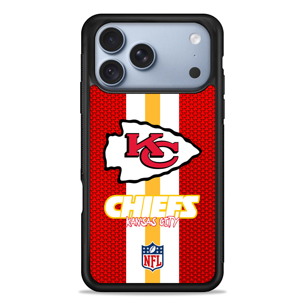 NFL Kansas City Chiefs Pattern iPhone 18 Pro Case - iPhone 18 Pro Silicone Case
