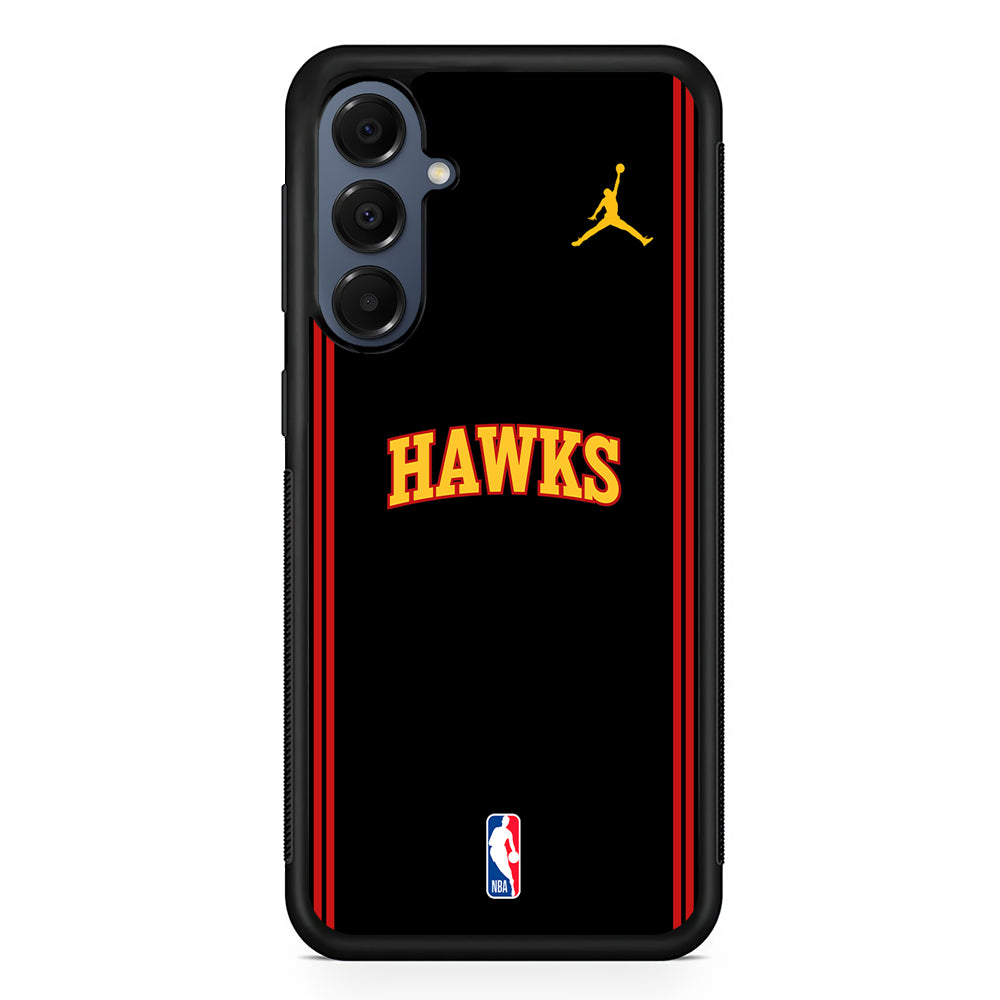 NBA Atlanta Hawks Black Jordan Samsung Galaxy A16 Case | Slim Protective Cover for Samsung Galaxy A16
