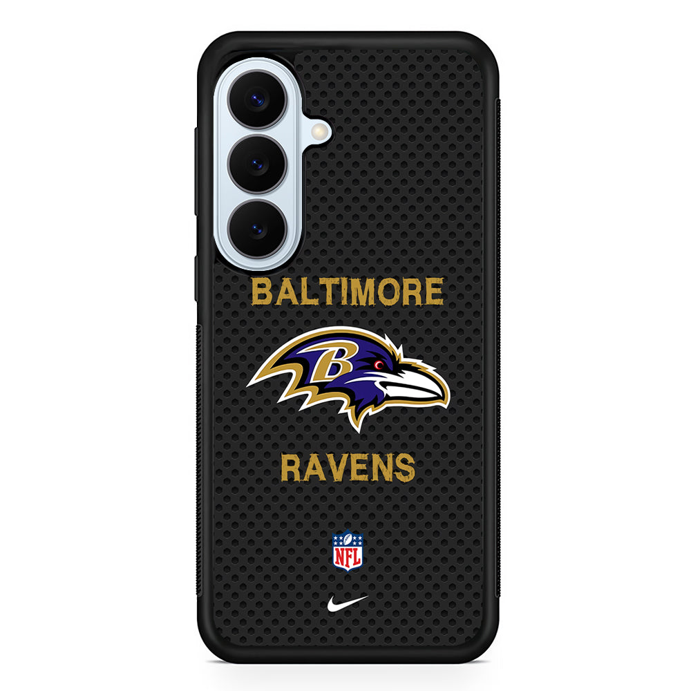 NFL Baltimore Ravens Black Nike Samsung Galaxy S26 Plus Case | Lightweight Protective Phone Cover