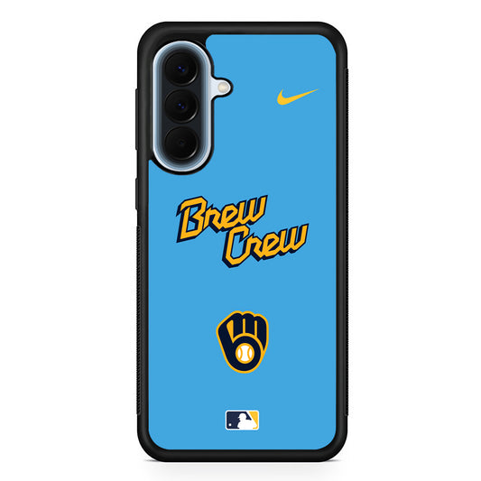 MLB Milwaukee Brewers Blue Nike Samsung Galaxy A57 Case | Slim Samsung Galaxy A57 Protective Case