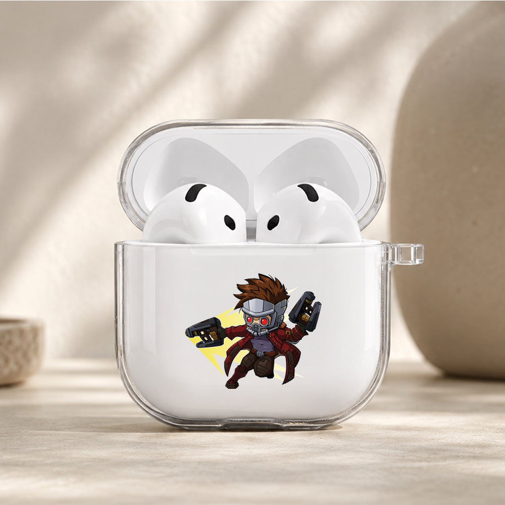 Star-Lord Guardians of The Galaxy Protective Apple Airpods 4 Clear Case - Durable Clear Protection