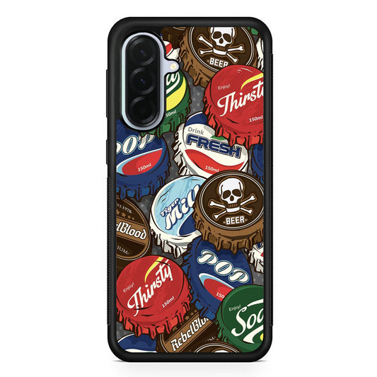 Bottle Cap Doodle Samsung Galaxy A36 Case | Durable Samsung Galaxy A36 Protective Case
