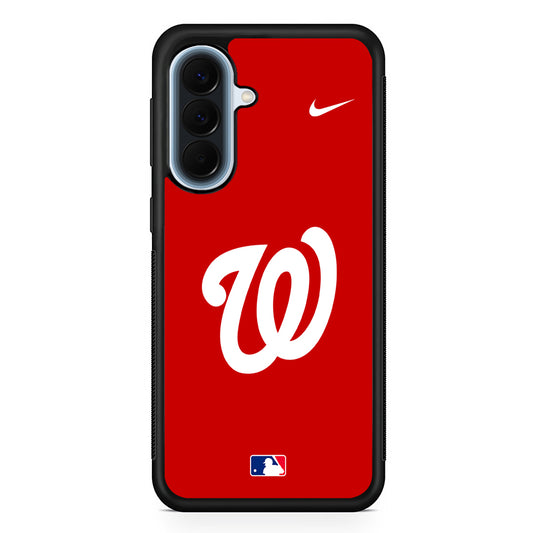 MLB Washington Nationals Red Nike Samsung Galaxy A57 Case | Slim Samsung Galaxy A57 Protective Case