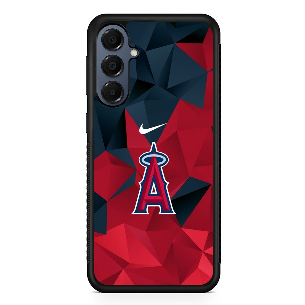 MLB Los Angeles Angels Polygonal Nike Samsung Galaxy A16 Case | Slim Protective Cover for Samsung Galaxy A16