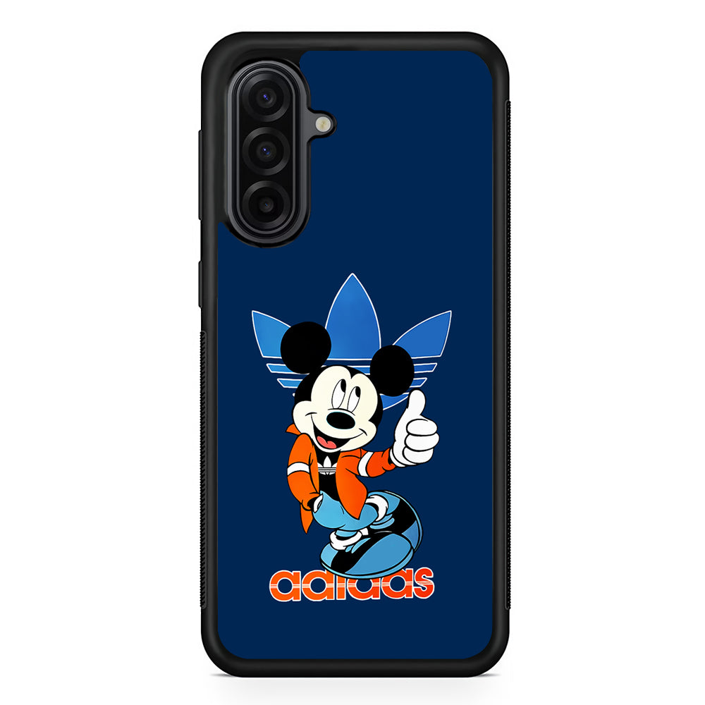 Adidas Mickey Mouse Stylish Samsung Galaxy A17 Case | Durable Rubber Samsung Galaxy A17 Phone Case