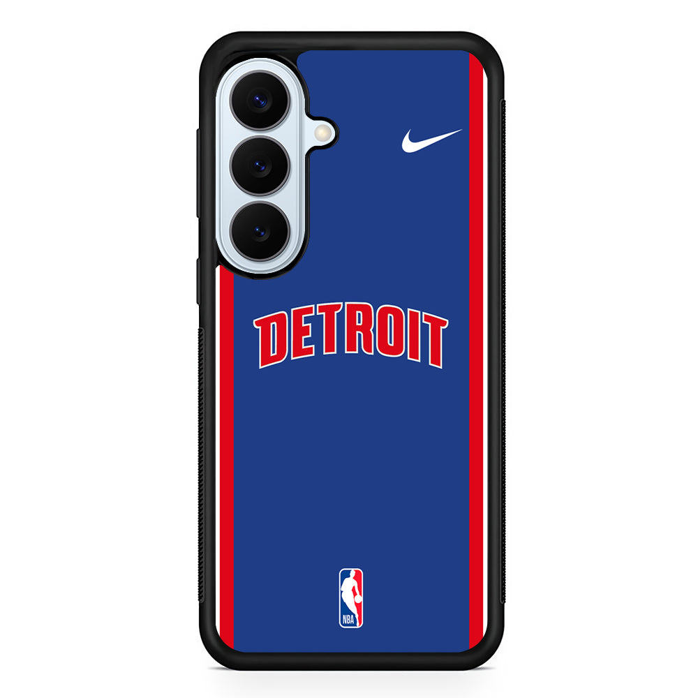 NBA Detroit Pistons Blue Nike Samsung Galaxy S26 Plus Case | Lightweight Protective Phone Cover