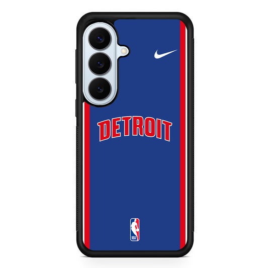 NBA Detroit Pistons Blue Nike Samsung Galaxy S26 Plus Case | Lightweight Protective Phone Cover