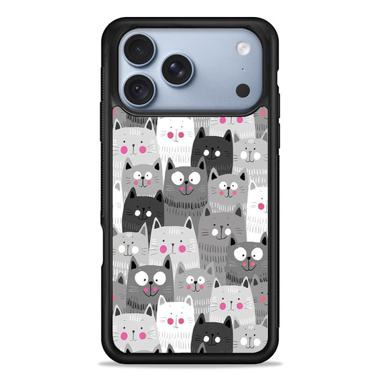 Cute Cat 001 iPhone 18 Pro Case - iPhone 18 Pro Silicone Case