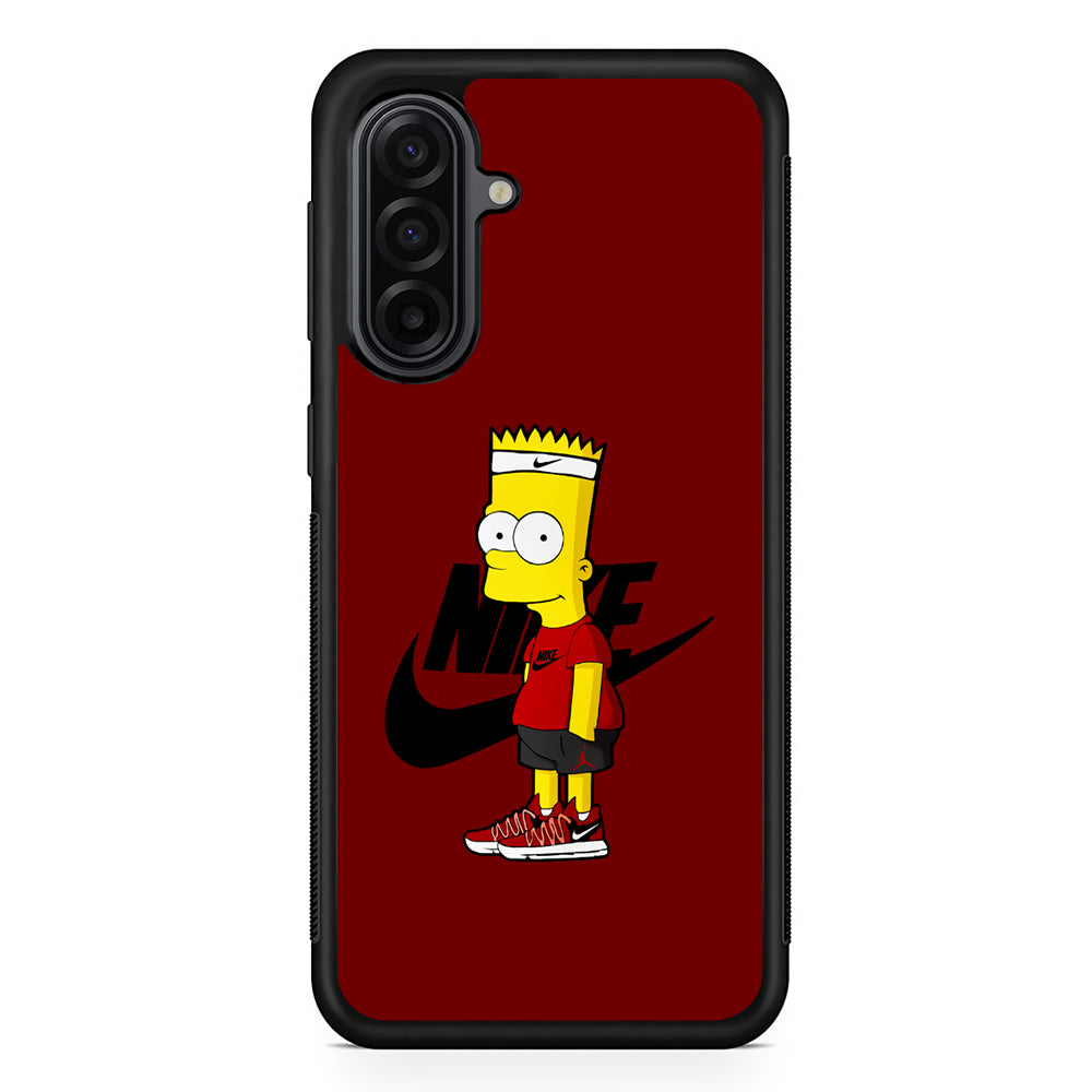 Nike Cool Bart Simpson Samsung Galaxy A17 Case | Durable Rubber Samsung Galaxy A17 Phone Case