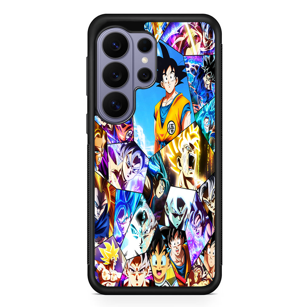 Goku Evolution Collage Samsung Galaxy S26 Ultra Case | Protective Rubber Cover