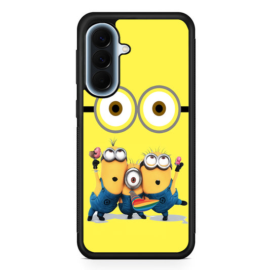 Eyes and Three Minions Samsung Galaxy A57 Case | Slim Samsung Galaxy A57 Protective Case