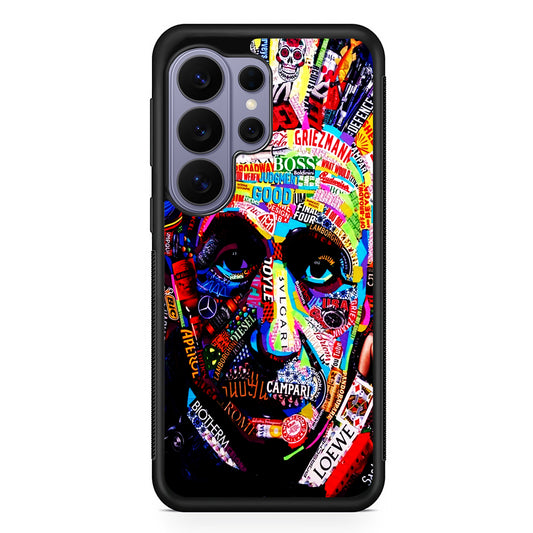 Albert Einstein Abstract Samsung Galaxy S26 Ultra Case | Protective Rubber Cover