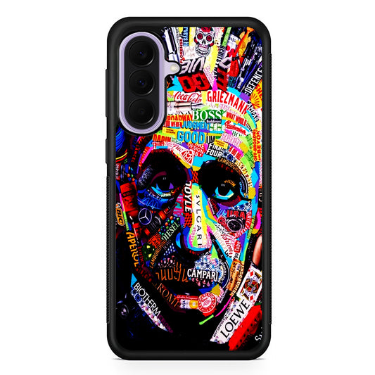 Albert Einstein Abstract Samsung Galaxy A37 Case | Samsung Galaxy A37 Rubber Protective Case